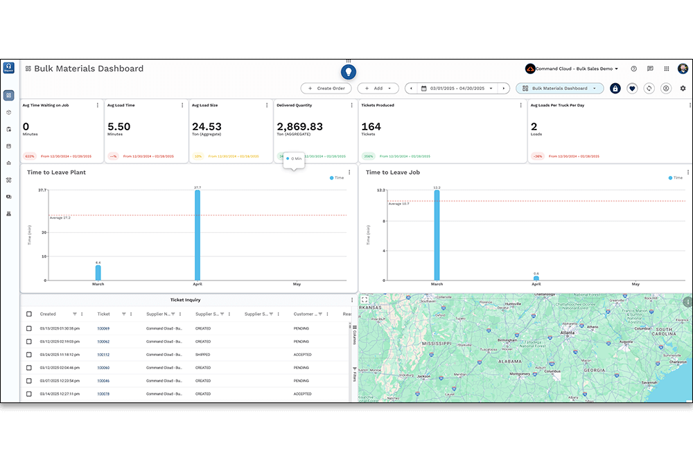 man looking over quarry